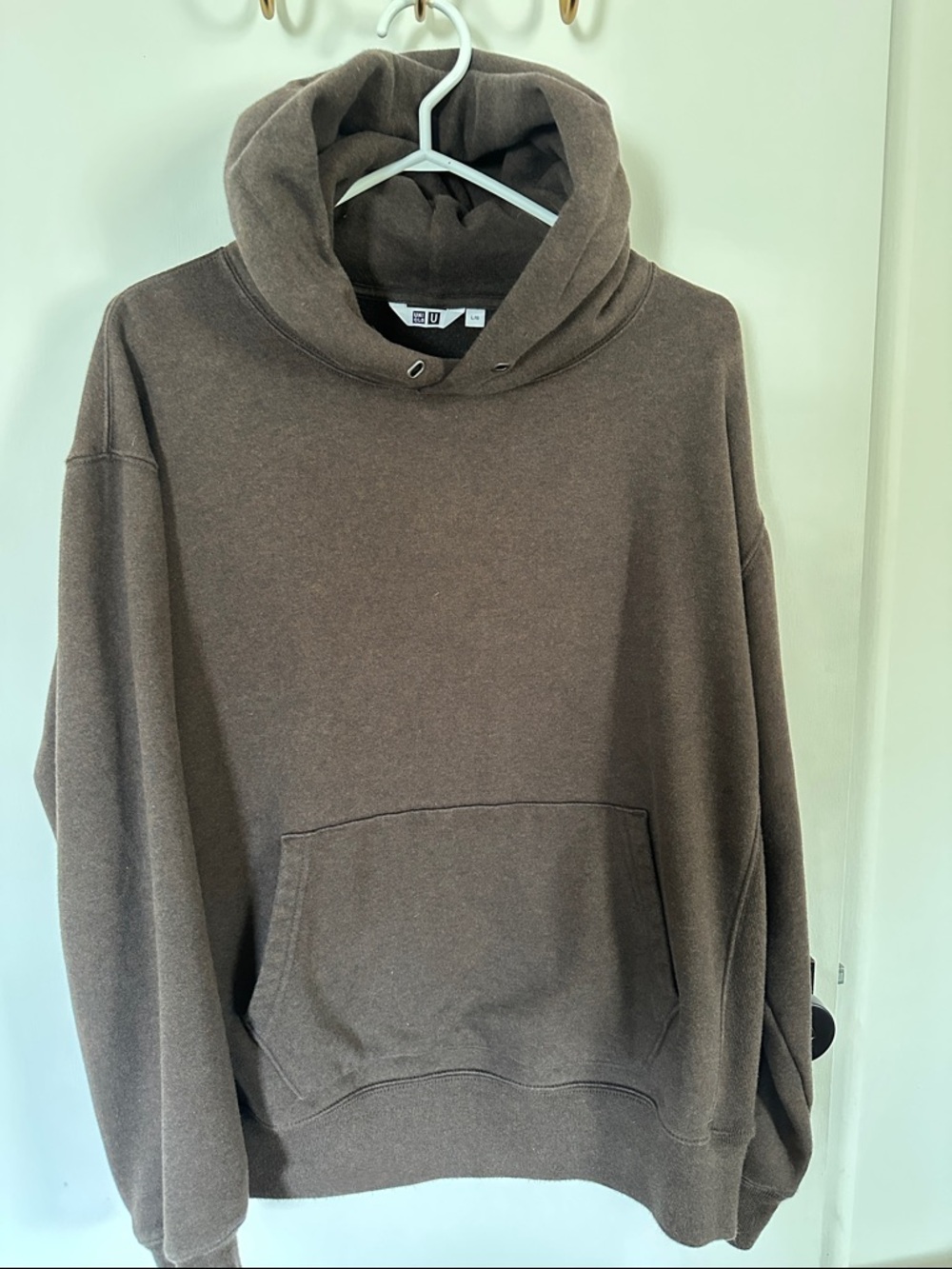 UNIQLO U Chocolate Brown Hooded Sweatshirt